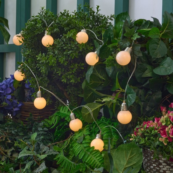 Садовая гирлянда на солнечной батарее Uniel USL-S-126/PT1800 FROST BULBS UL-00012697