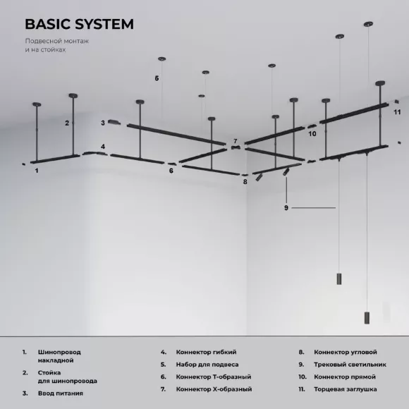 Коннектор угловой с вводом питания для однофазного шинопровода Elektrostandard 85012/00 4690389217678 a071303