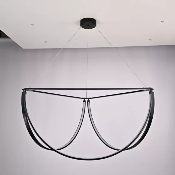 Подвесная люстра ImperiumLoft Solana-Light 302463-23, Черный, От теплого до холодного, Металл, вид снизу Подвесная люстра ImperiumLoft Solana-Light 302463-23, Черный, От теплого до холодного, Металл, вид снизу