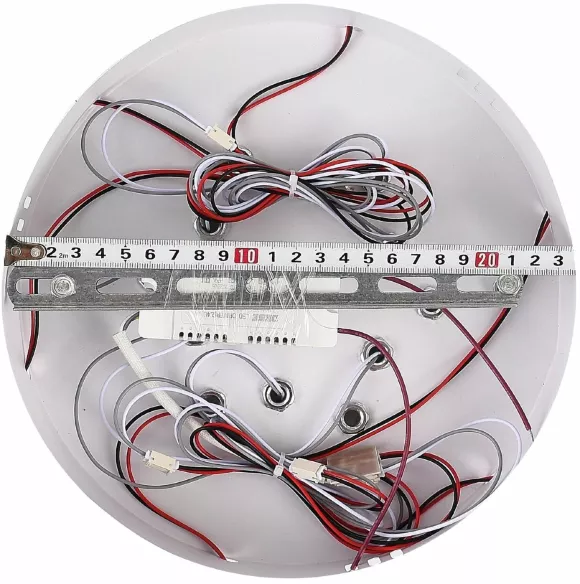 Потолочная люстра Natali Kovaltseva HIGH-TECH LED LAMPS 82008, Белый, От теплого до холодного, Металл, светодиодный модуль