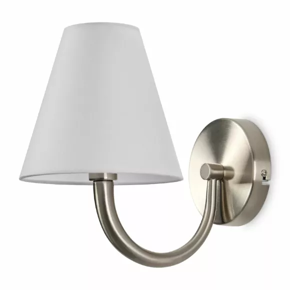 Бра Freya Eterno FR2063WL-01N, Никель, Белый, Металл Бра Freya Eterno FR2063WL-01N, Никель, Белый, Металл