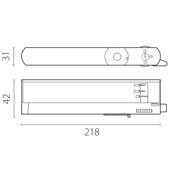 Адаптер с драйвером с DIP-switch управляемый по TRIAC д/трек-системы Quattro Lightstar 594056