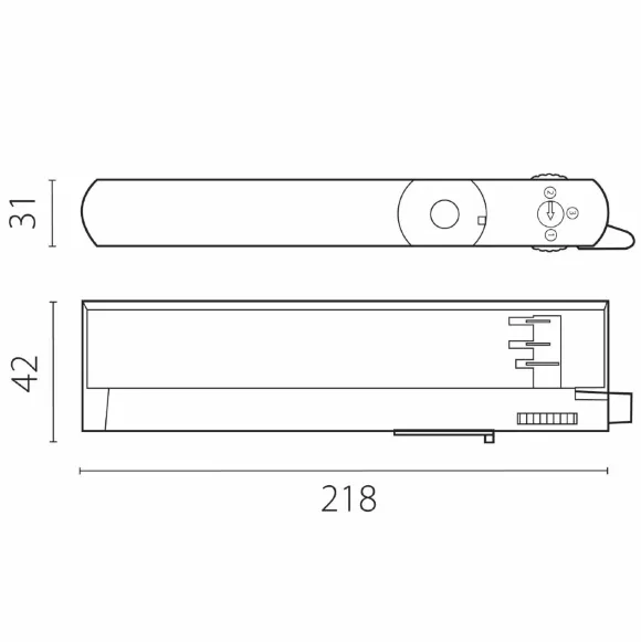 Адаптер с драйвером с DIP-switch управляемый по TRIAC д/трек-системы Quattro Lightstar 594056