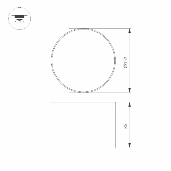 Потолочный светильник Arlight Cylindo 043962 Потолочный светильник Arlight Cylindo 043962