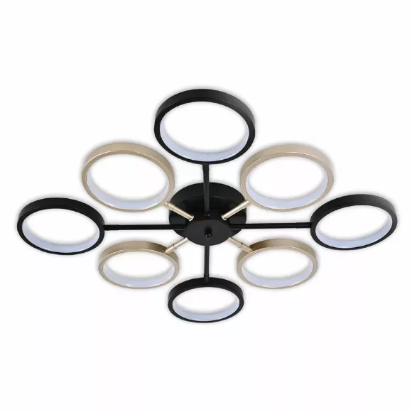 Потолочная люстра Escada Axis 10262/8LED, Черный, Разноцветный, Нейтральный белый, вид сверху Потолочная люстра Escada Axis 10262/8LED, Черный, Разноцветный, Нейтральный белый, вид сверху