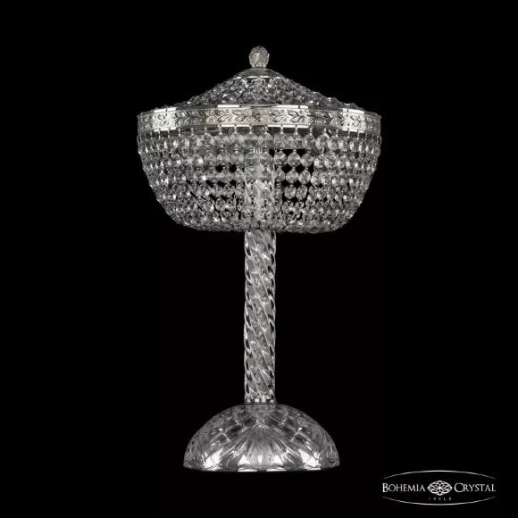Настольная лампа Bohemia Ivele Crystal 19051L4/25IV Ni Настольная лампа Bohemia Ivele Crystal 19051L4/25IV Ni