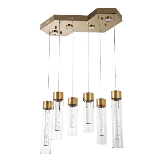 Подвесная светодиодная люстра Modelux ML.88937.6 GD