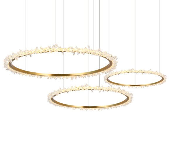 Подвесная светодиодная люстра Kink Light ЛаураЛюкс 08454-40+60+80P,36