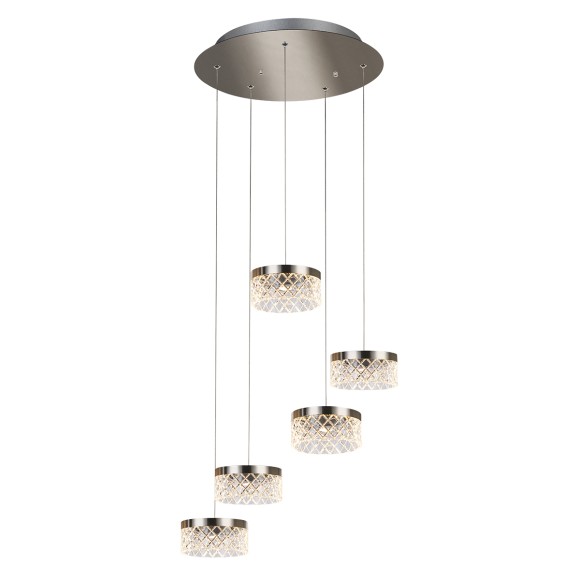 Подвесной светильник Delight Collection MD21020075 MD21020075-5A satin nickel