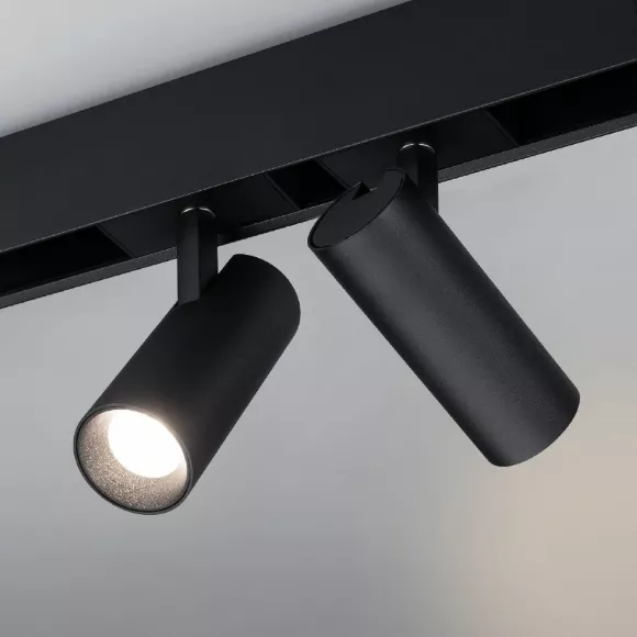 Трековый магнитный светильник Arlight MAG-SPOT-45-R85-12W Day4000 (BK, 36 deg, 24V, DALI) 046592, Нейтральный белый, >90