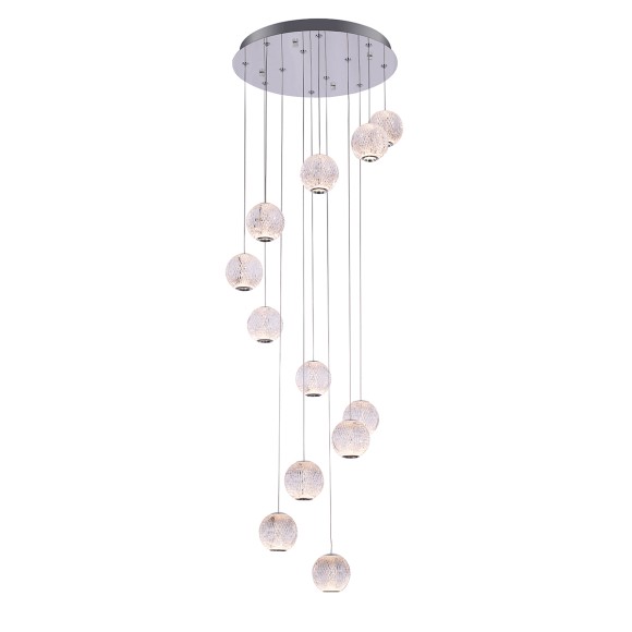 Подвесная светодиодная люстра Delight Collection Elliot Diamante MD20001012-12A chrome