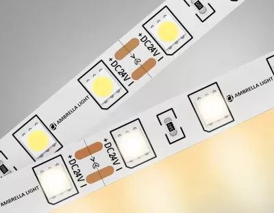 Светодиодная лента Ambrella Light Illumination 24В 5050 14,4Вт/м 3000K 5м IP20 GS4001