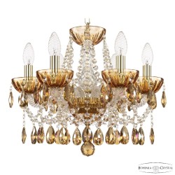 Подвесная люстра Bohemia Ivele Crystal 5413/6/141 G Amber/M-1H K777