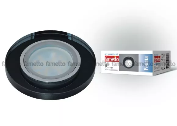 Встраиваемый светильник Fametto Peonia DLS-P106 GU5.3 CHROME/BLACK Встраиваемый светильник Fametto Peonia DLS-P106 GU5.3 CHROME/BLACK