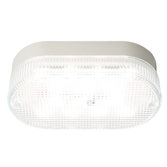 Настенно-потолочный светильник Feron 51511 Светодиодный светильник серии TR ЖКХ Овал 12Вт, 4000К, призма, IP53