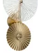 Настенный светильник Indigo Miele 12021/B/1W Brass V000023, Золото, Прозрачный, Металл, крупный план