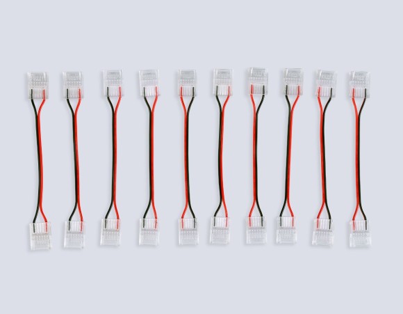 Соединитель гибкий двухсторонний Ambrella Light Illumination COB 12/24V для лент 12mm (2 конт.) (10шт. в комплекте) GS7898