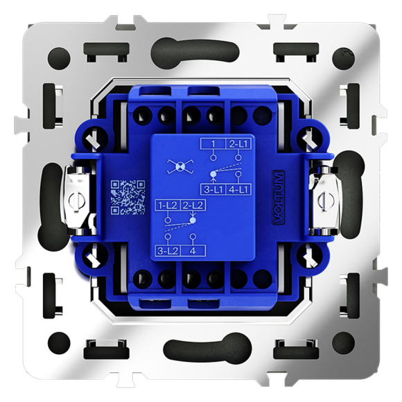 Перекрестный переключатель одноклавишный Voltum S70 VLS010508