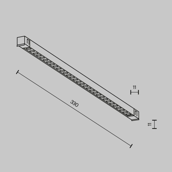 Трековый магнитный светильник Maytoni Technical Points Exility X TR241-2-6W3K-B