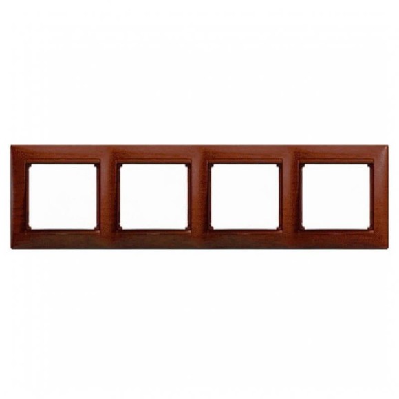 Рамка 4-постовая Legrand Valena тонированное дерево 770314