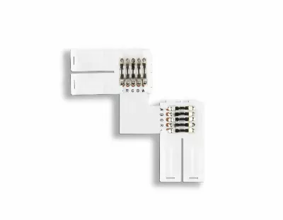 Соединитель угловой L для светодиодной ленты Ambrella Light 5050 12/24V (5 конт.) (10шт) GS6751