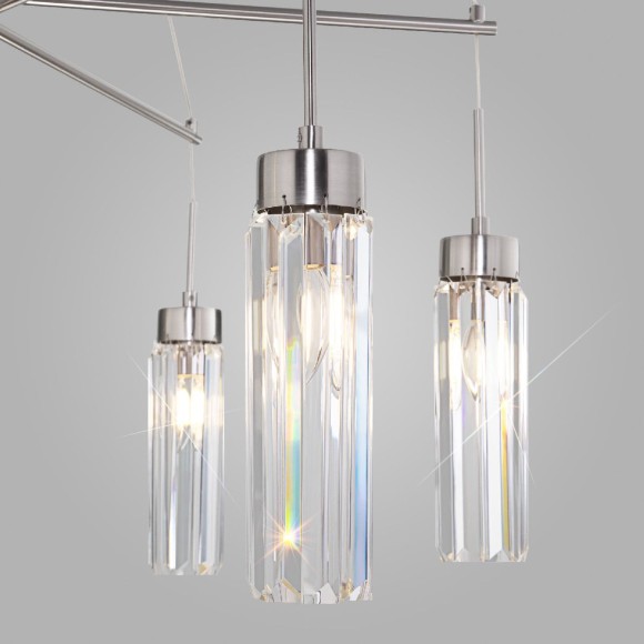 Подвесная люстра Eurosvet Gilian 60163/6 никель a065758