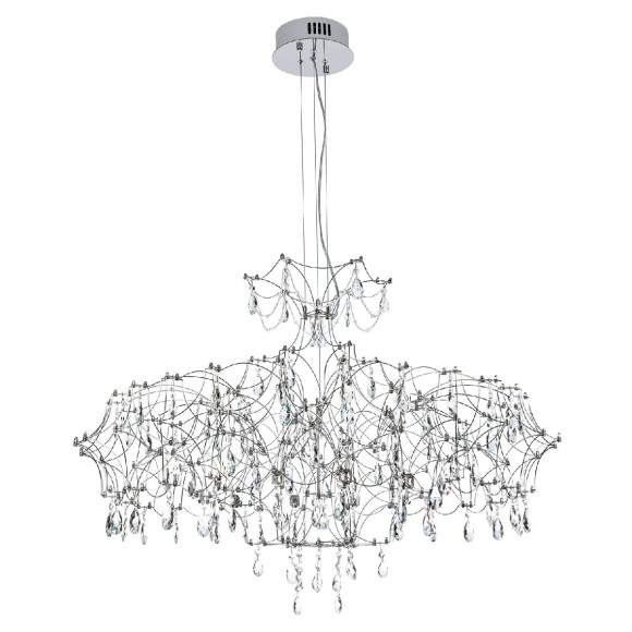 Подвесная светодиодная люстра с пультом управления Modelux ML.7815.1050P CH