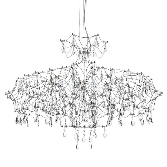 Подвесная светодиодная люстра с пультом управления Modelux ML.7815.1050P CH