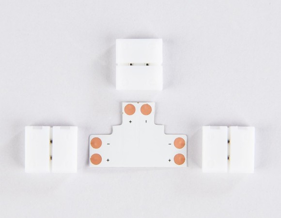 Соединитель T для светодиодной ленты 5050 12/24V (2 конт.) GS6951 (5шт) Ambrella Light Illumination GS6951