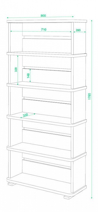 Стеллаж СБ-25/5 MER_SB-25-5_KSH