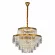 Подвесная люстра Citilux Ricky CL314263, Золото, Прозрачный, Металл, декоративные элементы крупным планом