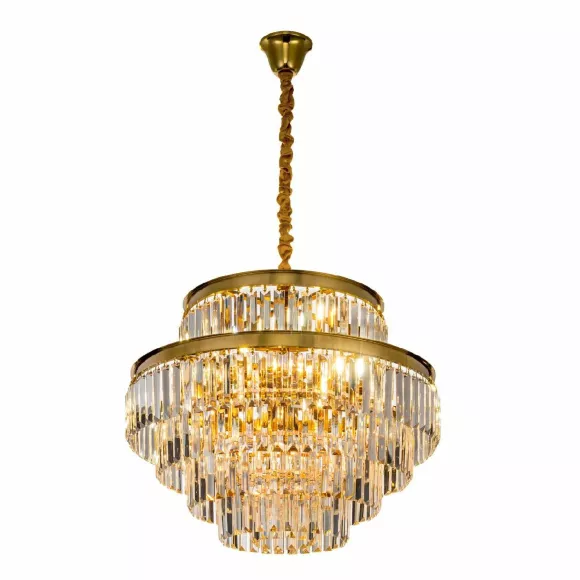 Подвесная люстра Citilux Ricky CL314263, Неоклассика, Золото
