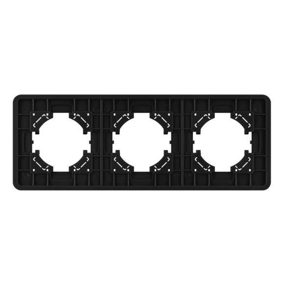 Рамка на 3 поста алюминиевая Arlight FRM-AKIRY-AL-3-BK 049729