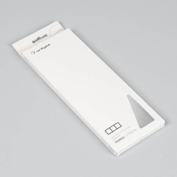 Рамка на 3 поста алюминиевая Arlight FRM-AKIRY-AL-3-BK 049729