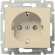 Розетка 2К+3 Legrand Valena 16A 250V с/з со шторками безвинтовой зажим слоновая кость 774122