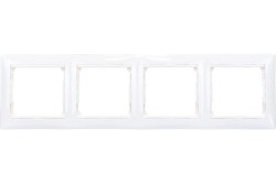Рамка 4-постовая Legrand Valena белая 694255