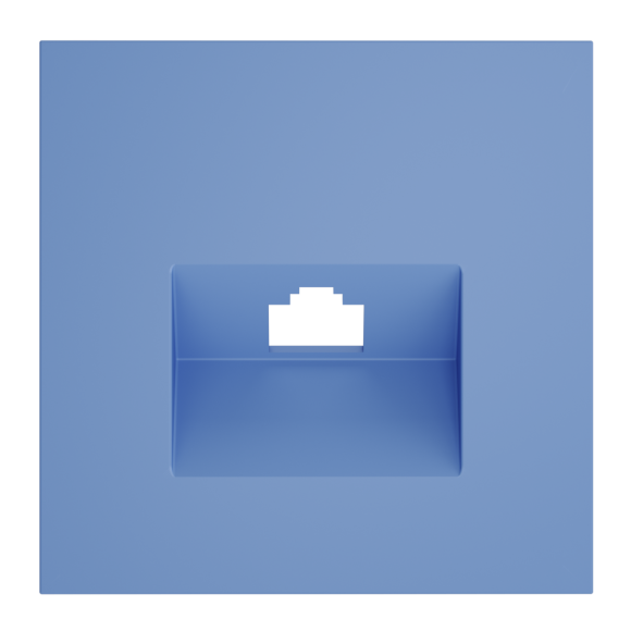 Накладка для розетки компьютерной RJ45 кат.6 Voltum S70 (деним) VLS001315