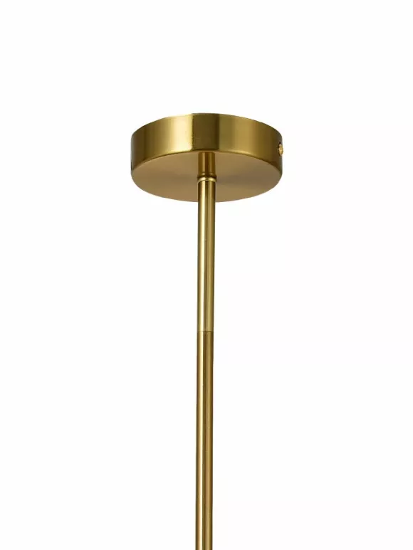 Подвесной светильник Natali Kovaltseva RENZO 81423/1P GOLD SATIN, Матовое золото, Белый, Золото