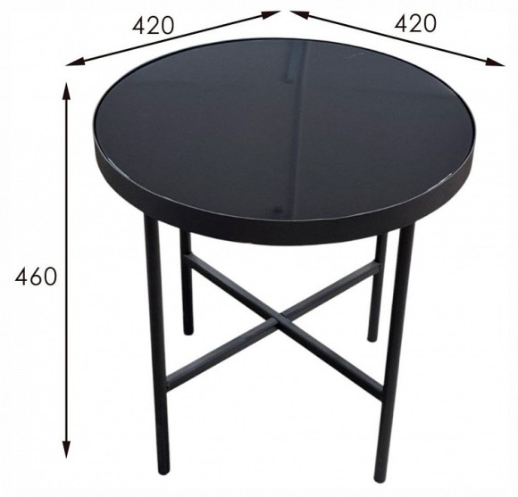 Стол журнальный МеталлАрт М011 ML_4673727666239