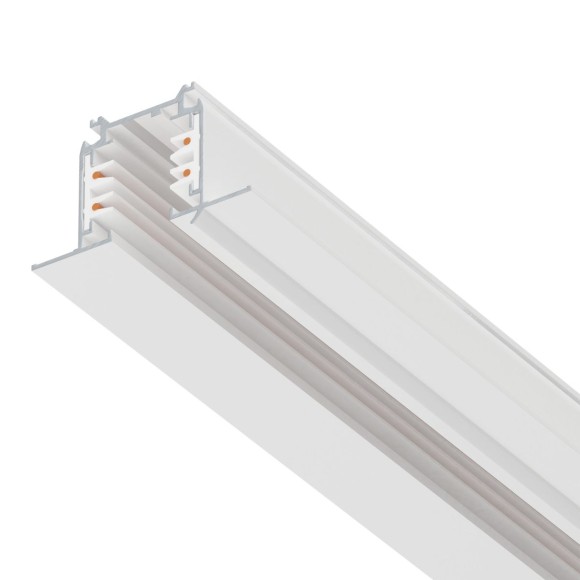 Шинопровод четырехконтактный трехфазный встраиваемый со стыковочными пазами (круглые медные жилы) 3м Lightstar Quattro 503035-R