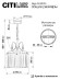Подвесной светильник Citilux Инга CL335131