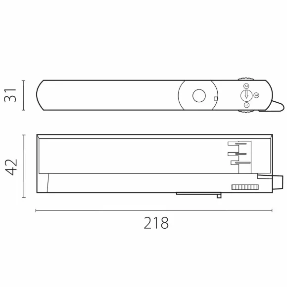 Адаптер с драйвером с DIP-switch управляемый по TRIAC д/трек-системы Quattro Lightstar 594057