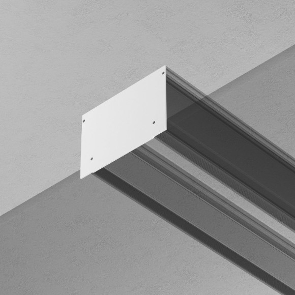 Заглушка декоративная для профиля ALM-11681-PL-W-2M (2 шт.) Maytoni ALM013EC-PL-W