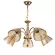 Подвесная люстра Escada Freesia 658/5PL Gold, Золото, Металл, Стекло, крупный план