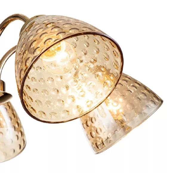 Подвесная люстра Escada Freesia 658/5PL Gold, декоративные элементы крупным планом Подвесная люстра Escada Freesia 658/5PL Gold, декоративные элементы крупным планом