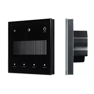 Сенсорная панель Arlight SMART-DALI-301-11-1G-4SC-DT6 Черная (230V, встраиваемая, 2.4G) (IARL, IP20 Пластик) 046560