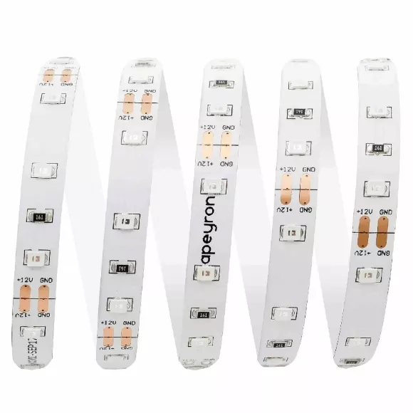 Светодиодная лента Apeyron 12В 3528 4,8Вт/м зеленый 5м IP20 00-434 Светодиодная лента Apeyron 12В 3528 4,8Вт/м зеленый 5м IP20 00-434