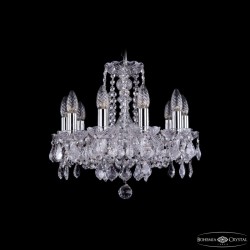 Подвесная люстра Bohemia Ivele Crystal 1402/10/141 Ni Leafs