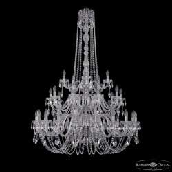 Подвесная люстра Bohemia Ivele Crystal 1402/20+10+5/400/h-158/3d Ni