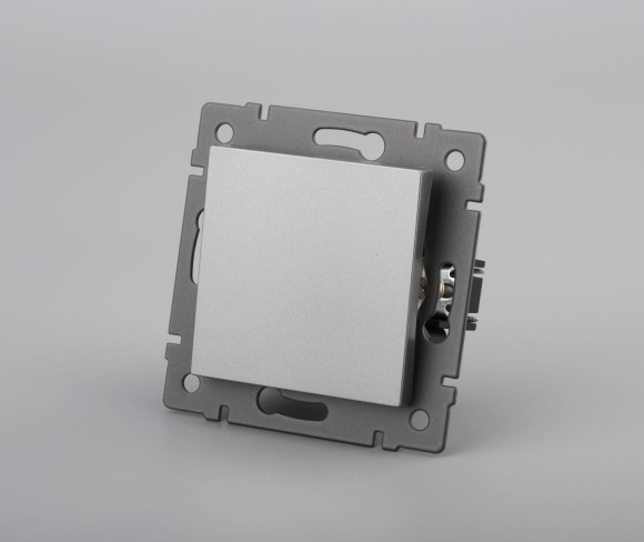 Механизм выключателя одноклавишный непроходной Arlight SWT-MK01-PL-GR-V (250V, 10A) 049869